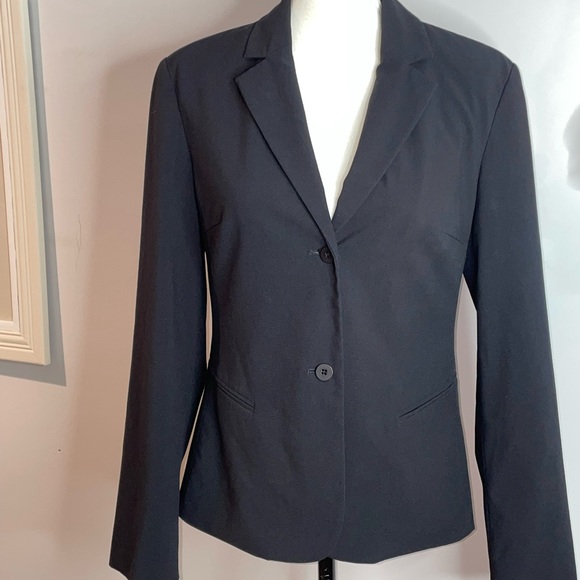 The Limited Women’s 2 Button Blazer In Modern Stretch Long Sleeve Black S - Picture 3 of 16